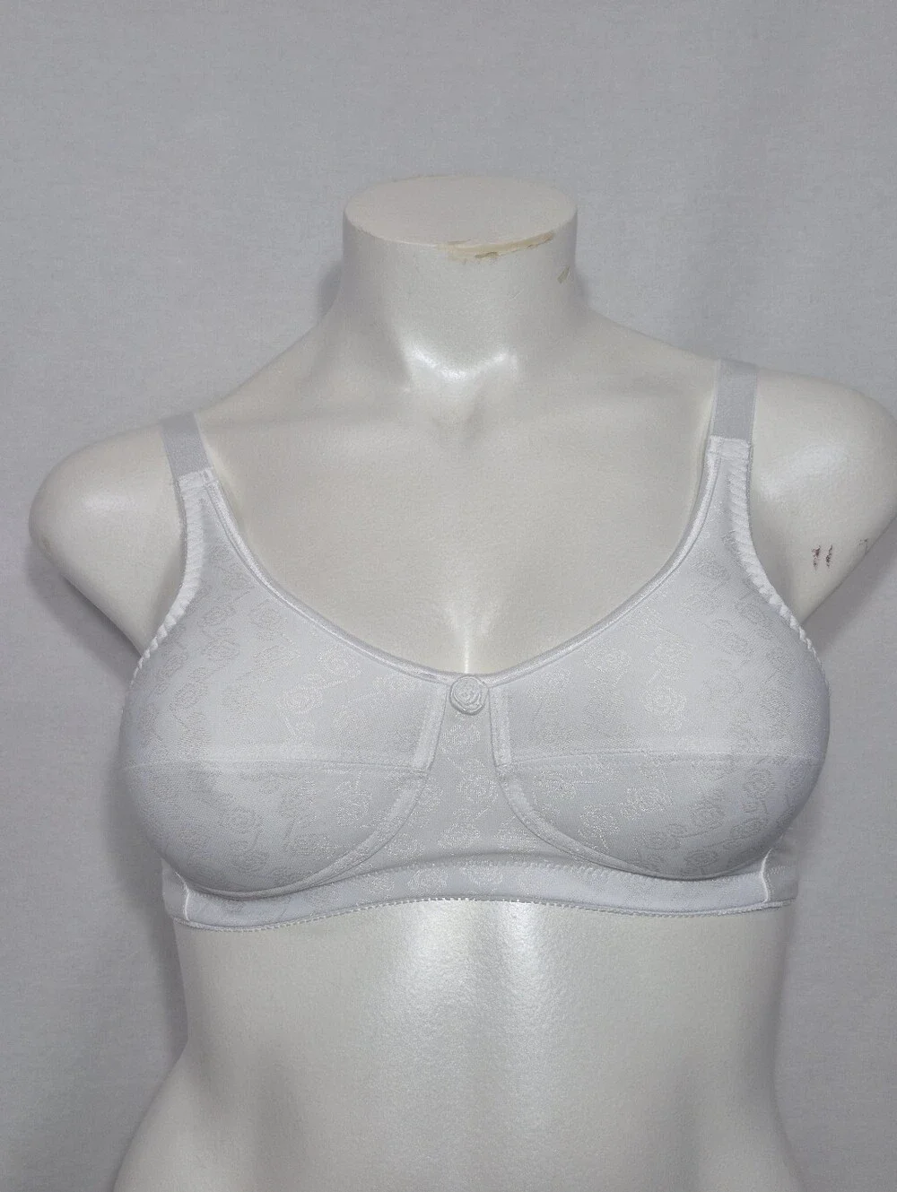 36B ABC Style 103 Jacquard Wire‎ Free Mastectomy Bra White